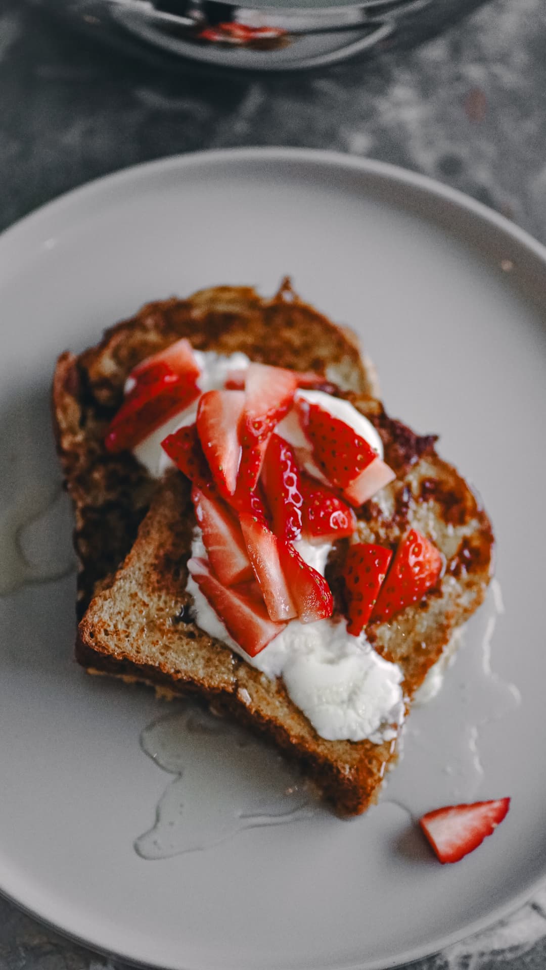 French toast med jordbær